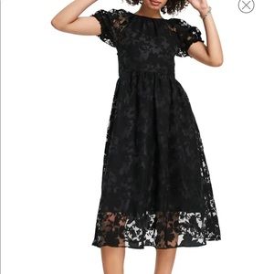 NWT top shop black midi dress size 2